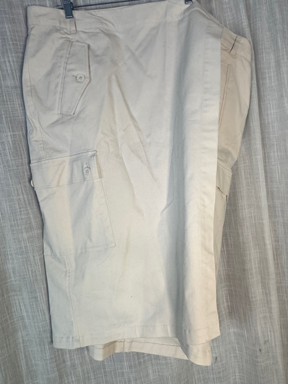 Future Collective Reese Blutstein Plus Size 22 Cream Cargo Wrap Skirt